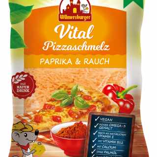 Wilmersburger vegane Käse-Alternative Pizzatopping Vital Paprika & Rook