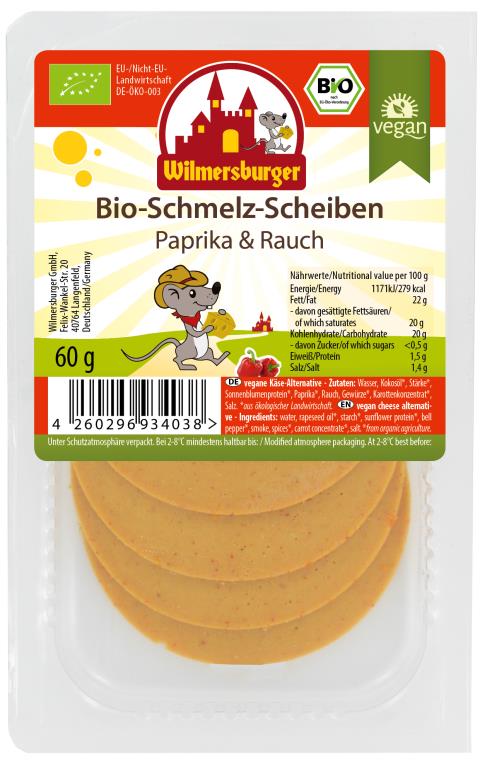 Bio-Schmelz-Scheiben Paprika & Rauch