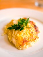 Kartoffelgratin mit Wilmersburger vegan