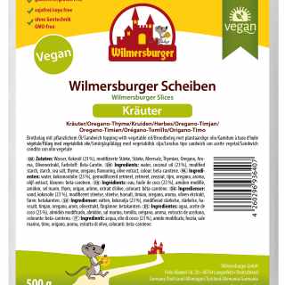 Wilmersburger vegane Käse-Alternative Scheiben Kräuter