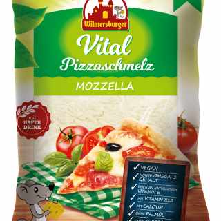 Wilmersburger vegane Käse-Alternative Garniture végétale pour pizza Vital Mozzella