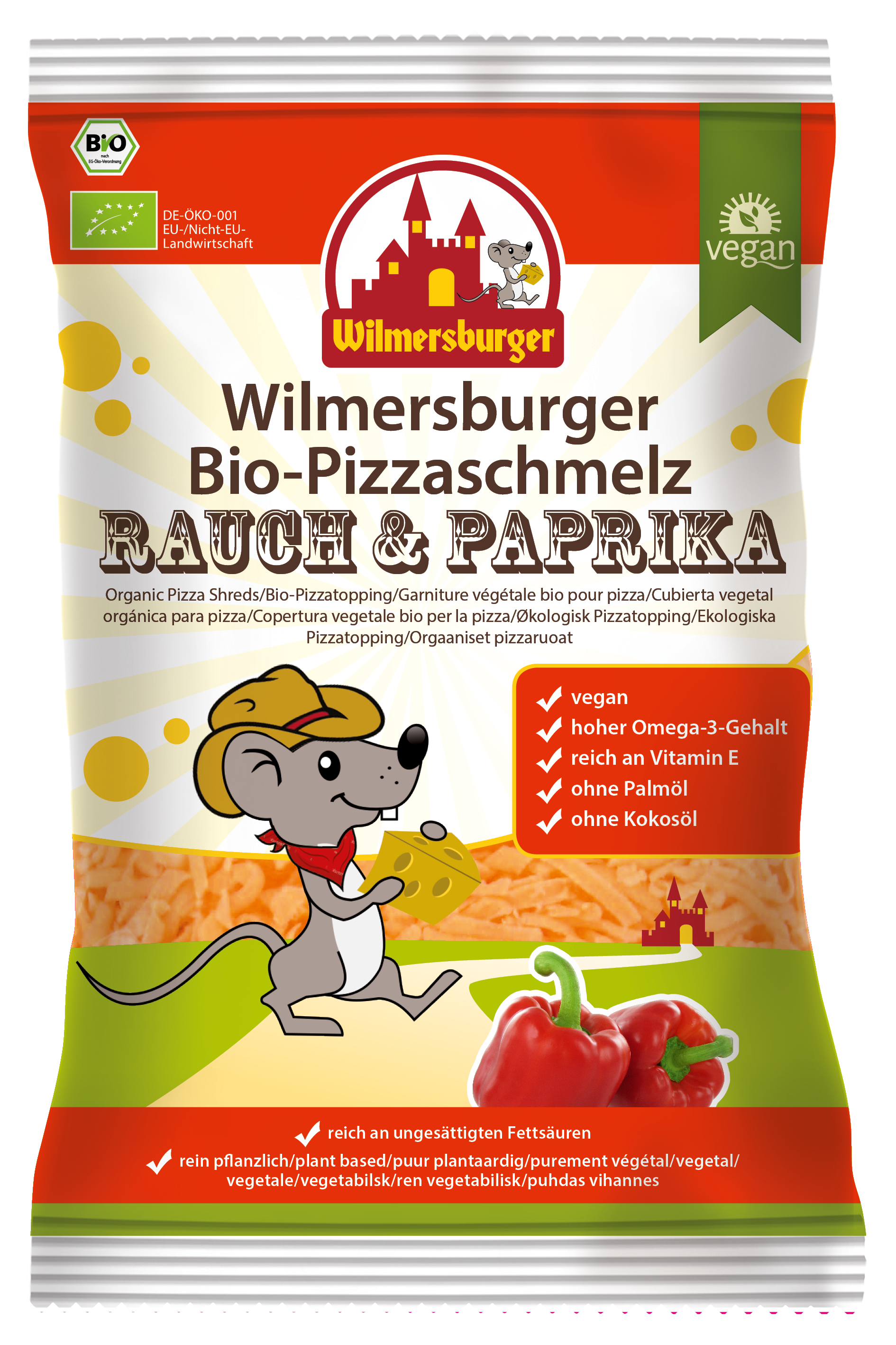 Bio-Pizzaschmelz Paprika & Rauch