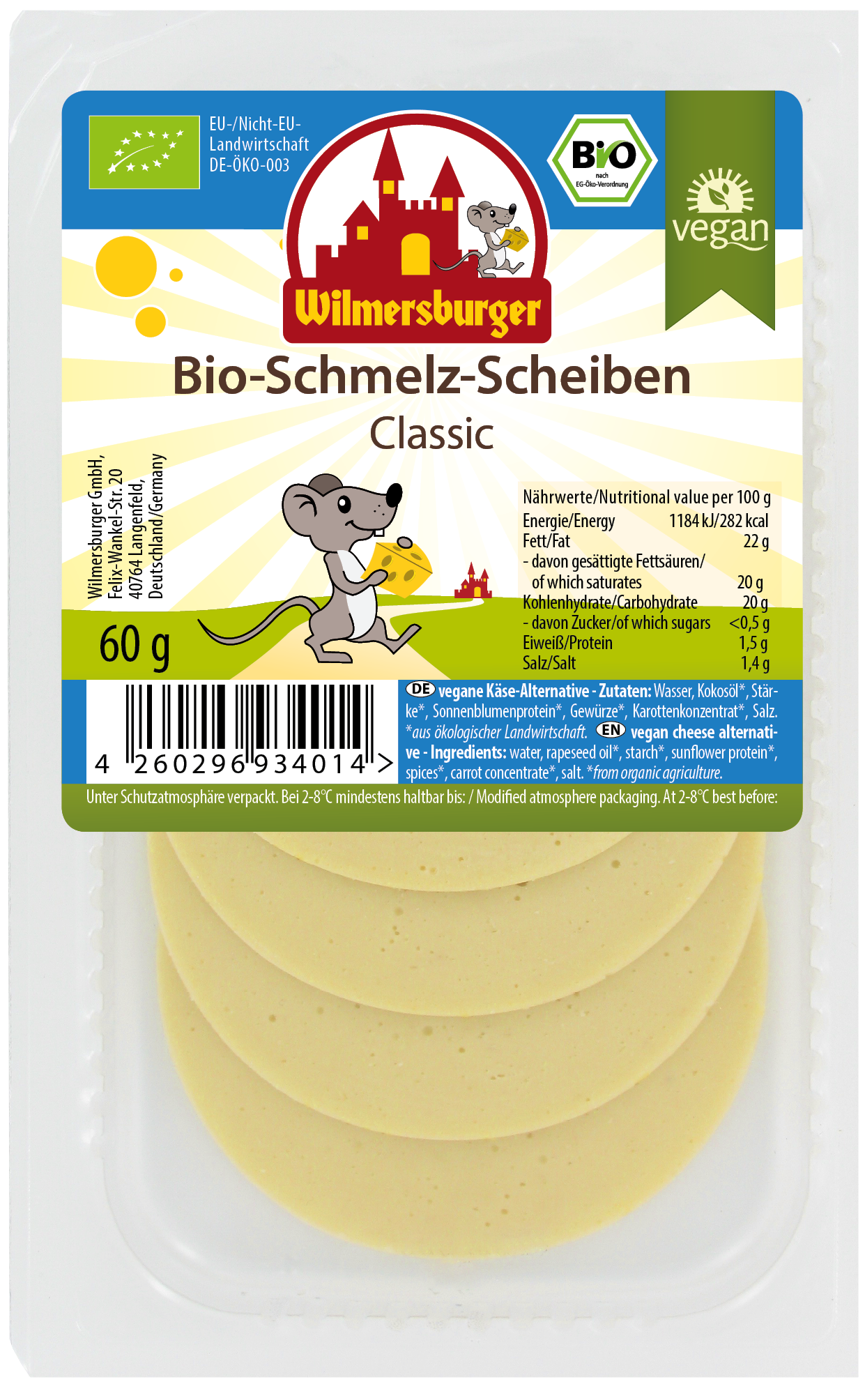 Biologische plakjes om te smelten, classic